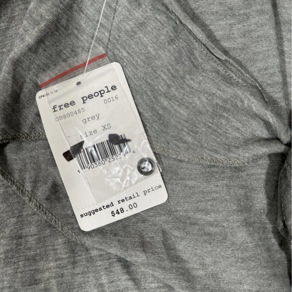 NWT $48 Free People [ XS ] High Tide Cropped Sleeveless Top in Grey‎ - Picture 7 of 14